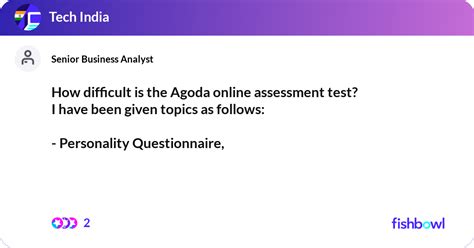 Ask the employer to give you an idea of what to expect Since the <b>assessment</b> tests show your traits, there might be no right or wrong <b>answers</b>. . Agoda online assessment test answers